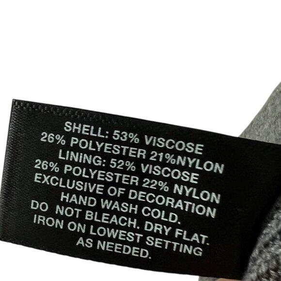 Mixit‎ Gray Knit Beanie With Embroidered Colorful Peacock Design - One Size - Picture 3 of 4